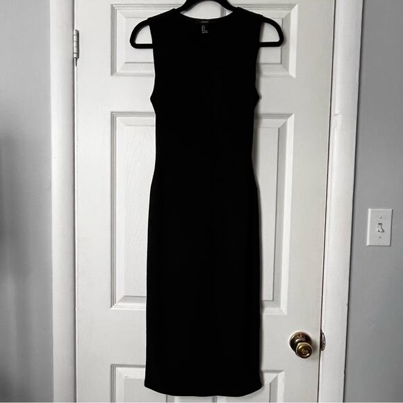 Forever 21 Black Dress w/Tie Waist - Size S - Picture 1 of 5